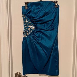 Royal Blue Structured Cocktail Dress
